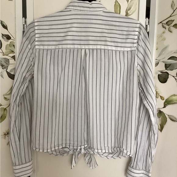 ⚜️ MADEWELL Tie Front boyfriend shirt cotton - Picture 3 of 10